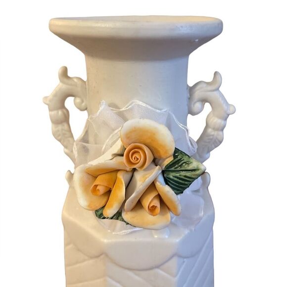 Rare, Vintage, Ceramic Flower Vase & Trinket Box - Picture 4 of 8